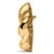 Contemporary 18K Yellow Gold Sculpted Knot Brooch For Sale - Image 3 of 5