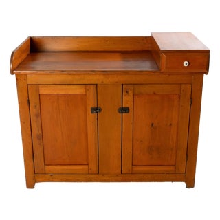 Antique MId 19th Century Country Dry Sink Cupboard For Sale