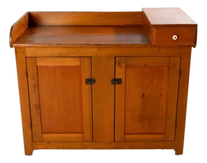 Antique MId 19th Century Country Dry Sink Cupboard
