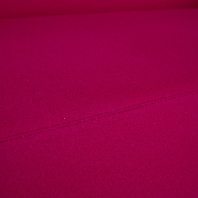 Powder Fabric Two-Seater Pink Magenta Sofa from Brühl For Sale - Image 4 of 14