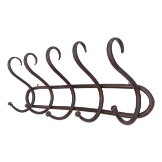 Vintage Wall Coat Rack in Bentwood, 1950s For Sale