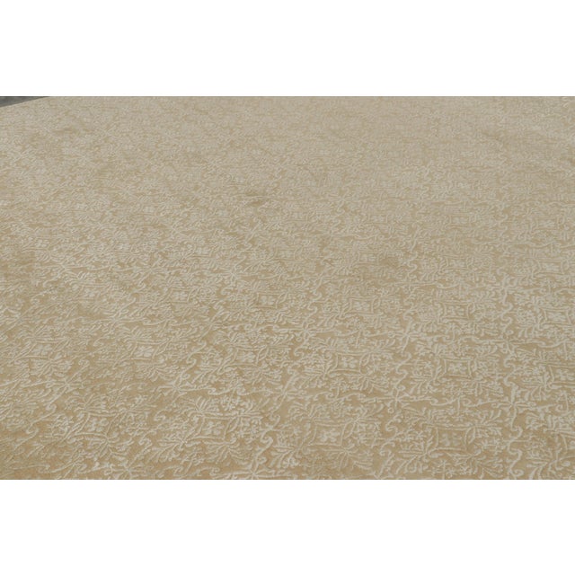 2010s Rug & Kilim Oversized European Style Rug in Beige-Brown With Florals “Cordoba” For Sale - Image 5 of 10