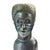 1960s Vintage Hand-Carved Wooden Bust Sculpture Signed Roy • Fine Arts Decor For Sale - Image 5 of 10