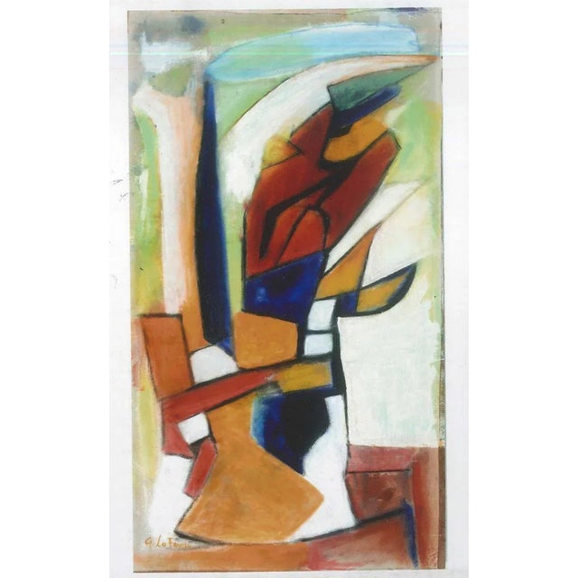 Abstract Post-Cubism is an original artwork realized by Giorgio Lo Fermo in 2012. Oil on canvas applied on hardboard. Hand...