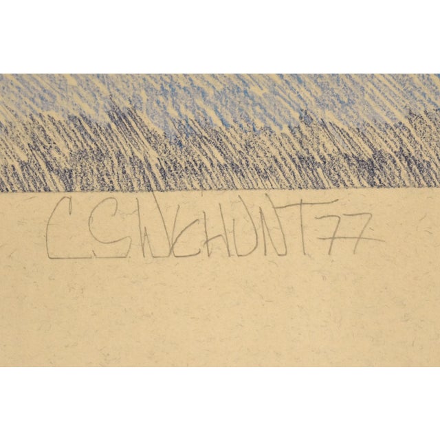 Vintage Abstract Colored Pencil Drawing “Swimming Jello Molds” For Sale - Image 9 of 12