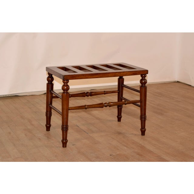 Brown 19th Century English Luggage Stand For Sale - Image 8 of 8