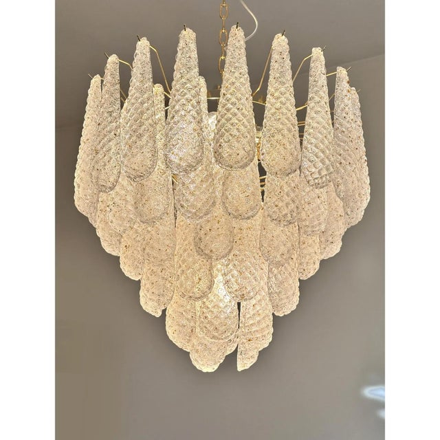 Early 21st Century Conchiglie Murano Glass Gold Chandelier by Simoeng For Sale - Image 5 of 12