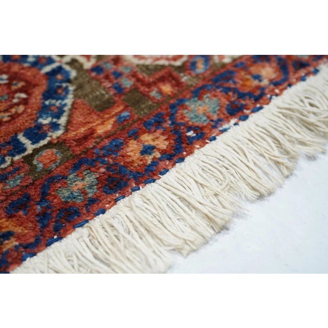Textile Antique Afshar Rug 4'4'' x 6'1'' For Sale - Image 7 of 11