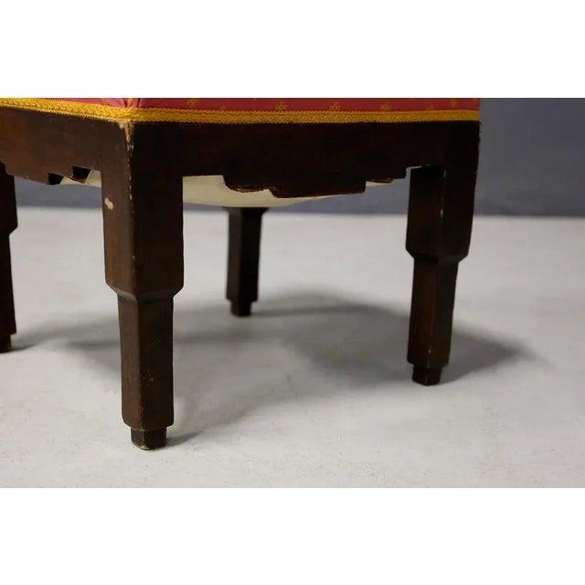 French Futurist Stool by Pierre Chareau, 1910s For Sale - Image 4 of 7