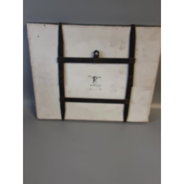 Vintage Sylvia Leuchovius Ceramic Wall Hanging Plaque For Sale In West Palm - Image 6 of 8