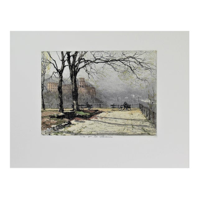 Tana Kasimir Hoernes, Heidelberg Terrace, Germany, Circa 1930 For Sale