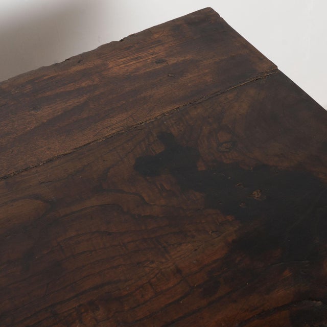 Wood 18th Century Spanish Console Table With Two Carved Drawers For Sale - Image 7 of 18