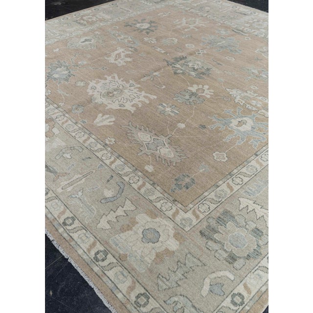 Red Oushak Square Rug 10'1" x 9'10" For Sale - Image 8 of 8