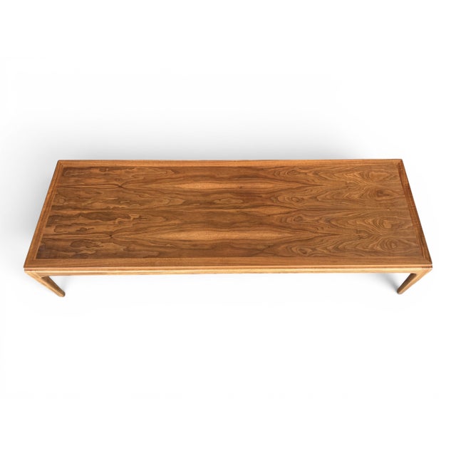Mid-Century Modern Mid Century Modern Walnut Coffee Table Dovetail Top Restored For Sale - Image 3 of 16