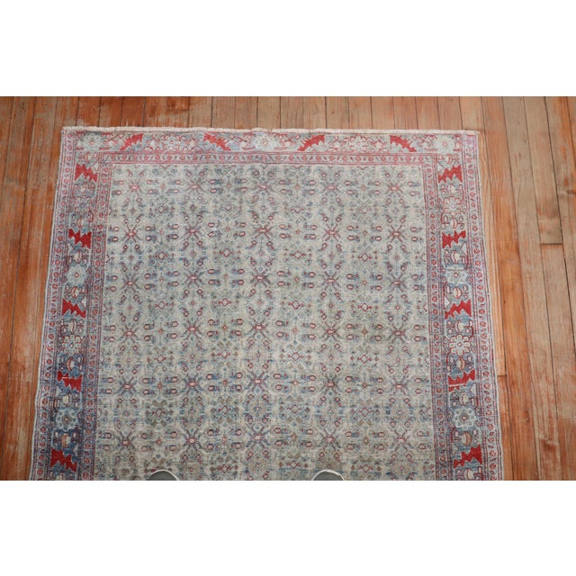 Zabihi Collection Antique Persian Senneh Rug For Sale - Image 9 of 9