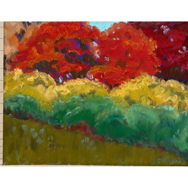 2020s “Autumn Lane” Oil on Linen by Nancy M. Vignola - For Sale - Image 5 of 7