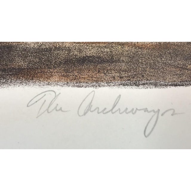 Abstract Expressionism Harry McCormick, the Archways, Lithograph, Signed and Numbered in Pencil For Sale - Image 3 of 5