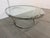 Postmodern Chrome + Glass Coffee Table, 37 Inches For Sale - Image 3 of 12