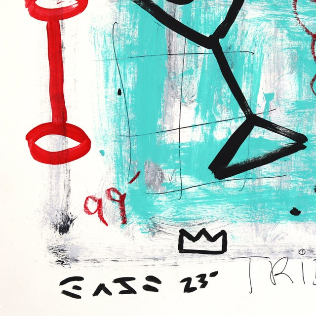 Heel Me Up - Original Pop Street Art Acrylic Painting on Newspaper by Gary John For Sale - Image 4 of 7