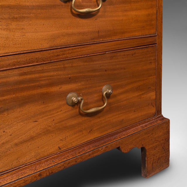 Antique Bachelor's Chest of Drawers, English, Master Bedroom Tallboy, Georgian For Sale - Image 11 of 11
