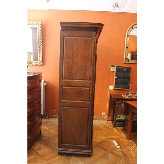 18th Century Louis XIV French Oak Wardrobe For Sale - Image 6 of 10