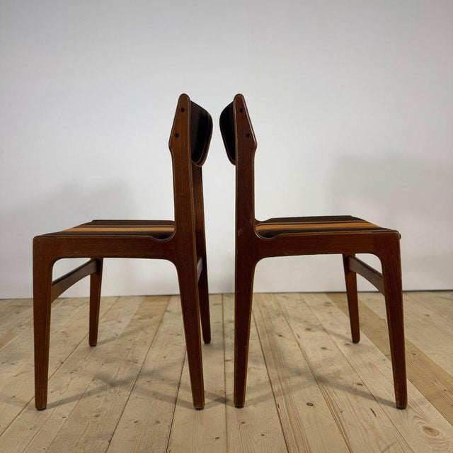Vintage Teak Chairs by Erik Buch, 1960s, Set of 6 For Sale - Image 5 of 11