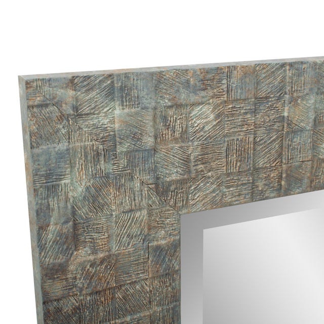 Kenneth Ludwig Chicago Off Grid Vanity Mirror - Grreen For Sale - Image 4 of 11