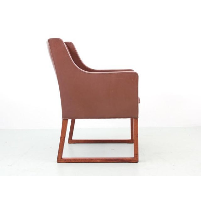 Brown Mid-Century Modern Armchairs Model 3246 attributed to Børge Mogensen for Fredericia Stolefabrik, 1960s, Set of 2 For Sale - Image 8 of 18
