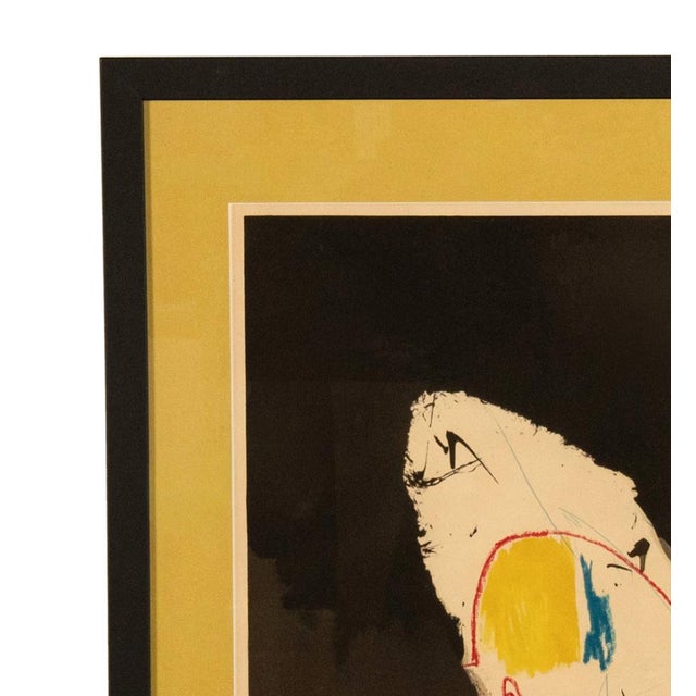 Robert Motherwell American Abstract Expressionist Color Pochoir "Capriccio" Signed Numbered 80/200 by Robert Motherwell, 1961 For Sale - Image 4 of 10