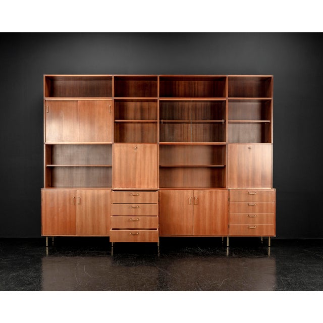 Sideboard with Shelves by Erwin Behr Study for Bmz, 1950s For Sale - Image 10 of 18