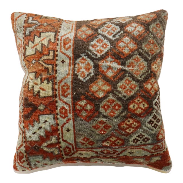 Early 20th Century Persian Kurd Rug Pillow For Sale