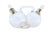 Ampoule-Shaped Glass Cruets with Silver Applications, Set of 3 For Sale - Image 6 of 6
