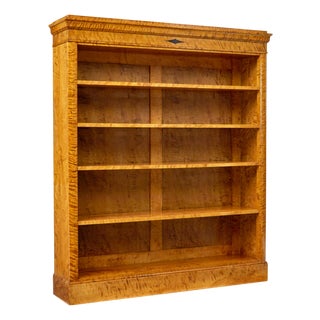 Early 20th Century Empire Revival Swedish Birch Bookcase, 1900s For Sale