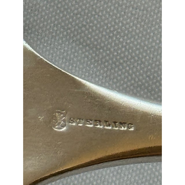 Victorian Antique Towle Lafayette Sterling Silver Fish/ Soup Serving Ladle, Circa 1910 For Sale - Image 3 of 18