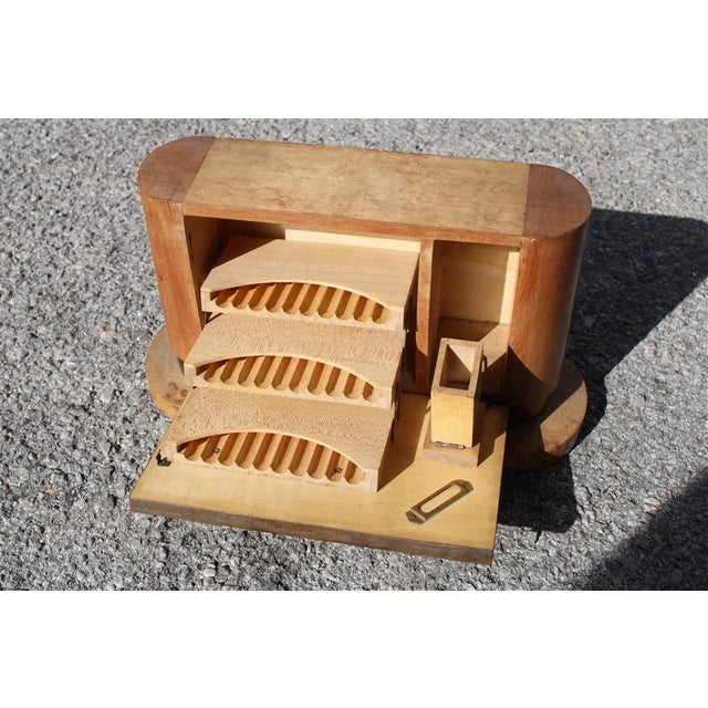 Wood Art Deco Sorrento Box with Precious Wood Inlay, 1930s For Sale - Image 7 of 10