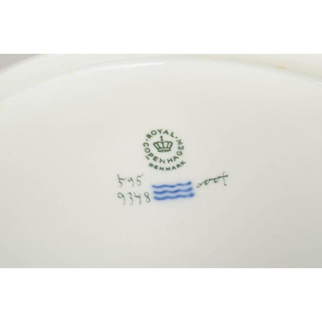 Golden Basket Oval Tureen in Porcelain by Royal Copenhagen, 1964 For Sale - Image 4 of 5