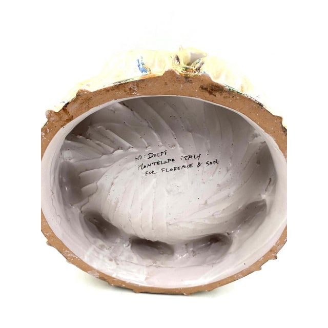 Postmodern Giraffe Ceramic Centerpiece or Vide Poche from ND Dolfi Montelupo Italy, 1990s For Sale - Image 16 of 18