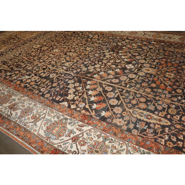 Early 20th Century Persian Bakhtiari Oversize Snake Rug - 13'7" x 22' For Sale - Image 14 of 18