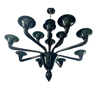 Translucent Green-Bottle Glass Chandelier by Simoeng For Sale