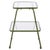 Metal Zunia 2 Tier Accent Table in Green For Sale - Image 7 of 8