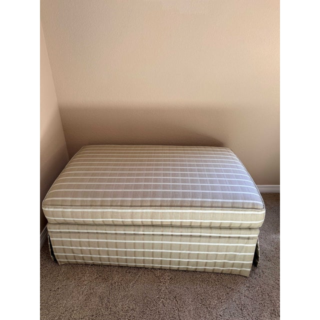 2000 - 2009 Ethan Allen Chair and Ottoman For Sale - Image 5 of 7