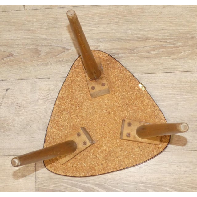Red Vintage Flower Stand in Linoleum, 1950s For Sale - Image 8 of 9
