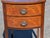 Wood Vintage Bow Front Mahogany Two Drawer Side Table/Nightstand For Sale - Image 7 of 13
