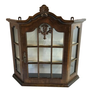 Vintage Dutch Wall Cabinet With Key! For Sale