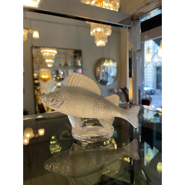 Crystal Fish Figurine by Lalique For Sale - Image 4 of 10