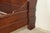 Grange Style French Louis Philippe Carved Cherry Wood King Size Sleigh Bed For Sale - Image 9 of 13