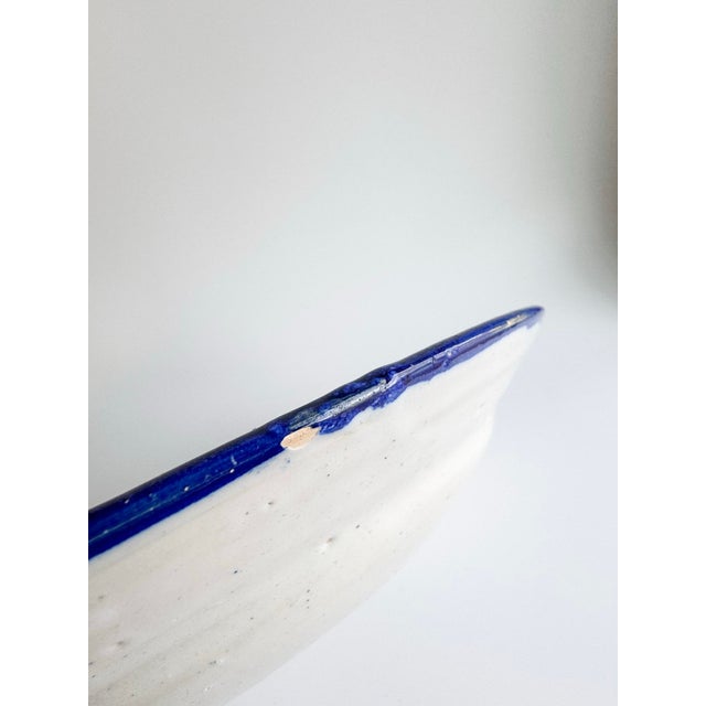 Mid 20th Century Hand-Painted Italian Folk Art Majolica Plate For Sale - Image 5 of 12