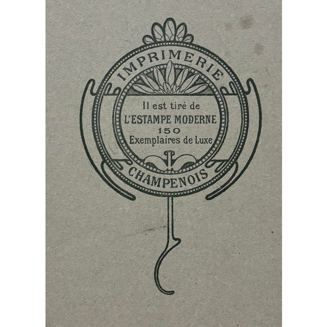 Black Alphonse Mucha, Cover for l'Estampe Moderne, May 1898, Lithograph For Sale - Image 8 of 9