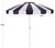 Transform your outdoor space with the stunning Buti 9 ft crank umbrella. This navy striped beauty, paired with a sleek...