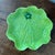 French Vintage French Py Green Ceramic Lily Pad Decorative Plate For Sale - Image 3 of 5